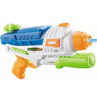 Pistol cu Apa pentru Copii, Rezervor, Pentru Piscina/Plaja, Flippy, 6ani+, Albastru/Multicolor, 1000ML, model 2