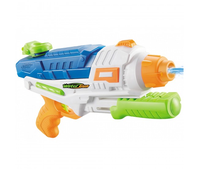 Pistol cu Apa pentru Copii, Rezervor, Pentru Piscina/Plaja, Flippy, 6ani+, Albastru/Multicolor, 1000ML, model 2