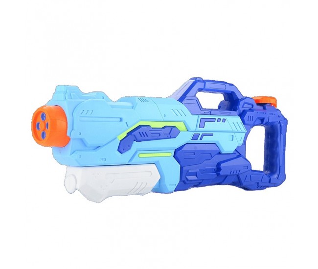 Pistol cu Apa pentru Copii, Rezervor, Pentru Piscina/Plaja, Flippy, 6ani+,  4 duze, Albastru, 1500ML