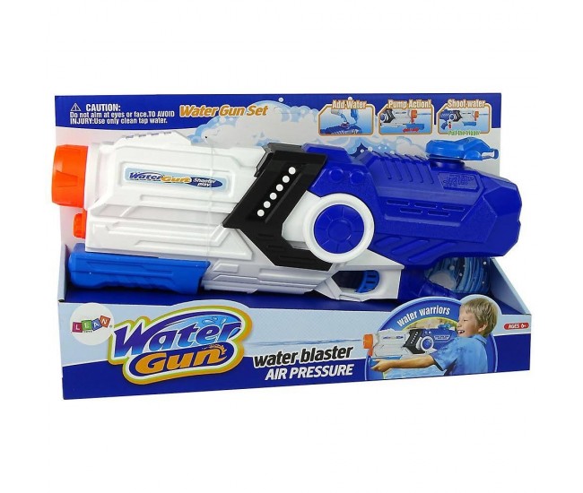 Pistol cu Apa pentru Copii, Rezervor, Pentru Piscina/Plaja, Flippy, 6ani+, Albastru/Multicolor, 2000ML