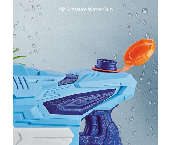 Pistol cu Apa pentru Copii, Rezervor, Pentru Piscina/Plaja, Flippy, 6ani+,  3 duze, Albastru, 300ML