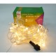 Sectiune Instalatie de Craciun Flippy, Tip Plasa, 80 LED-uri, 2 m x 1 m, 8 jocuri de lumini, Interconectabila, Fir transparent, Alb cald