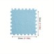 Set 10 Piese Covor tip Puzzle, Flippy, Spuma EVA, Pufos, 30 x 30 x 1 cm, Baby Blue