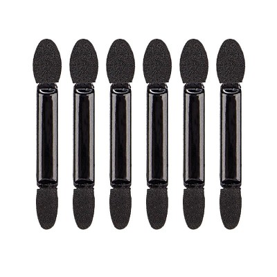 Set 20 de pensule make-up, cap dublu, 6.2 cm, negru