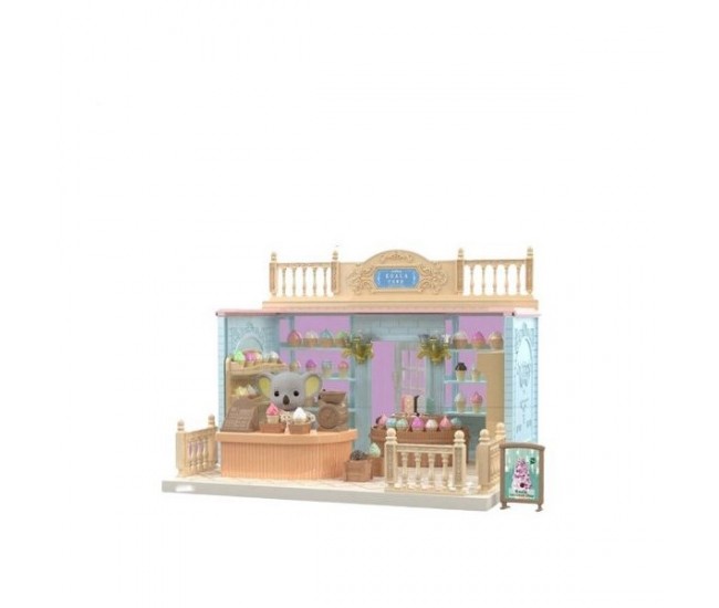 Set Casa de papusi, magazin de inghetata, cu mobilier si figurine, Flippy