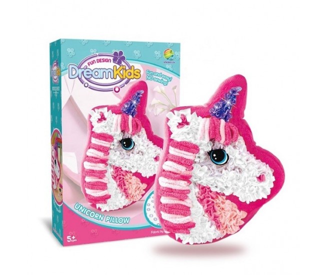 Set creatie perna pentru copii, Dream Kids, Unicorn