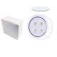 Set de 6 Lampi Led Flippy, Fara Fir, Cu Baterii, 3 Culori de Lumina, cu 2 Telecomenzi, din Plastic, Alb