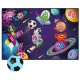 Set de Fotbal Flippy, Joc Recreativ pentru Copii, Model Extraterestrii, Minge cu scai, Poarta din Material Textil, 150 x 100 cm