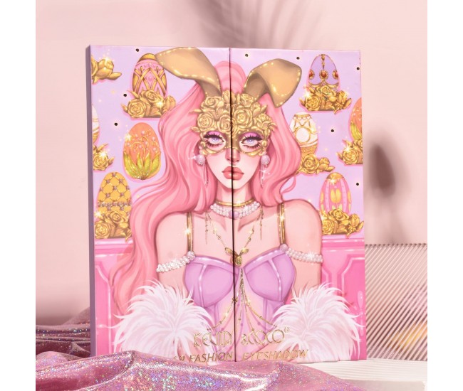 Trusa de Machiaj, KEVIN & COCO, Easter Style Pink, 69 culori, 20 x 22.5 cm