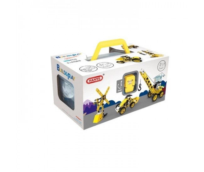 Set pentru construit masini, Flippy, Educativ si creativ, 100 piese