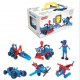 Set pentru construit masini, Flippy, Educativ si creativ, 134 piese