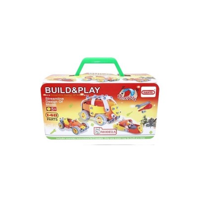 Set pentru construit masini, Flippy, Educativ si creativ, 148 piese