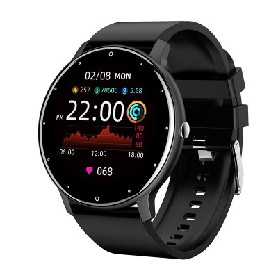 Ceas smartwatch si bratara fitness Flippy ZL02D, oxigen, ritm cardiac, pedometru, notificari, IP67, Compatibil cu Android/iOS, vibratii, multi sport, Negru