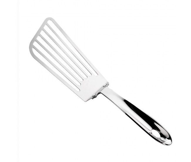 Spatula flexibila Flippy, Fish Turner, din otel, durabila, cu margini subtiri pentru taiere, pentru carne, oua, peste, multifunctionala, argintiu