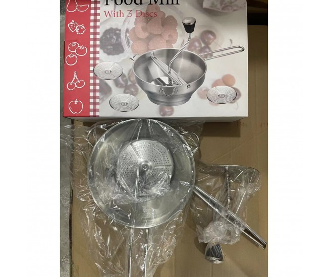 Stainless steel food blender, fruit and vegetable baby cooking, jam grinder, potato masher, crusher - Specifications: 190*200*330mmH