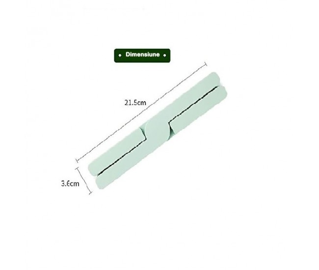 Suport pliabil din silicon pentru vase fierbinti Flippy, portabil, usor de depozitat, rezistent la temperaturi foarte ridicate, 14.5 x 7.5 x 1.6 cm, antialunecare, verde