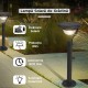 Lampa solara LED cu 2 moduri de fixare, IP65, material ABS, baterie 4.5 V, 200 mah, 450 Lumeni, 42.5 x 15 cm, alb cald,