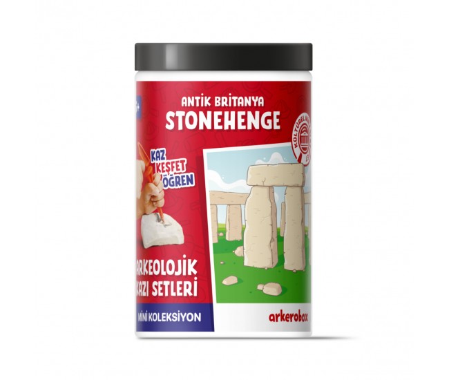 Arkerobox - mini set arheologic educational si puzzle 3d, marea britanie antica, stonehenge