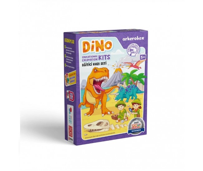 Arkerobox - set arheologic educational si puzzle 3d, dino