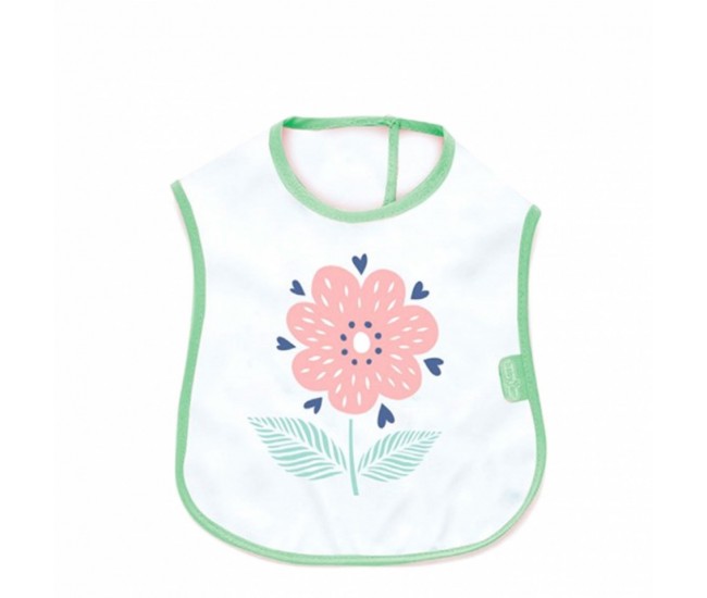 Baveta babyjem poly midi bib (culoare: verde)