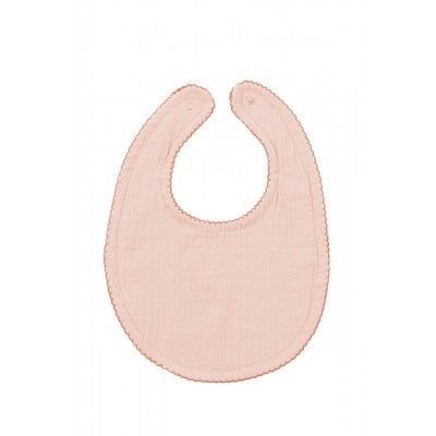 Baveta din muselina, babyjem, 23x32 cm (culoare: somon)