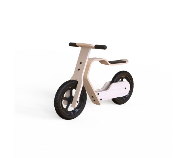 Bicicleta fara pedale mamatoyz rideme, din lemn natural