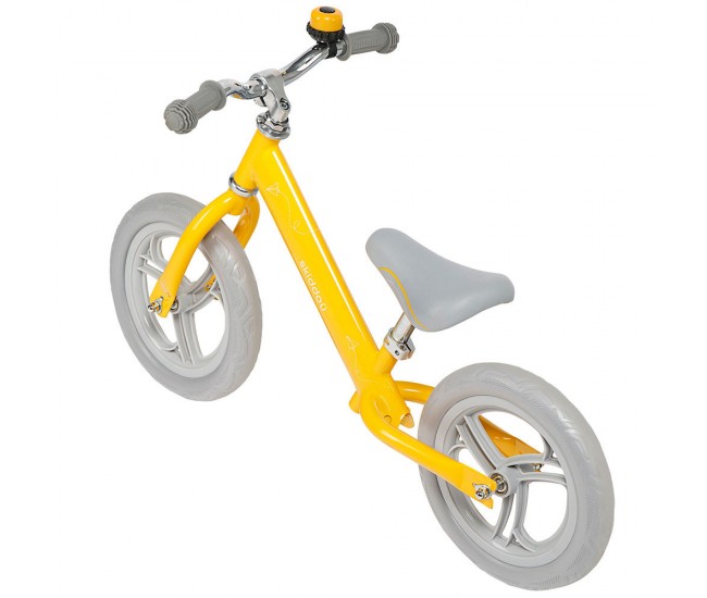 Bicicleta fara pedale nils, skiddou, galben