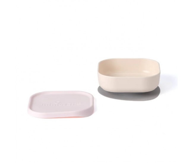 Bol pentru hrana bebelusi miniware snack bowl, 100% din materiale naturale biodegradabile, vanilla/cotton candy