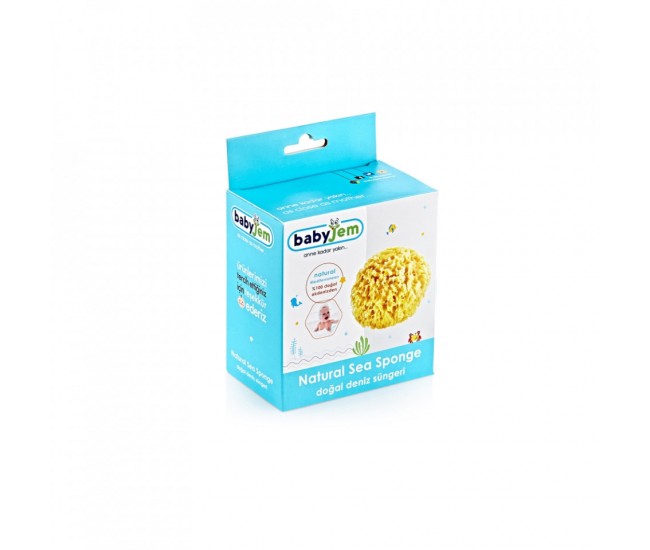 Burete natural pentru bebelusi babyjem sea sponge