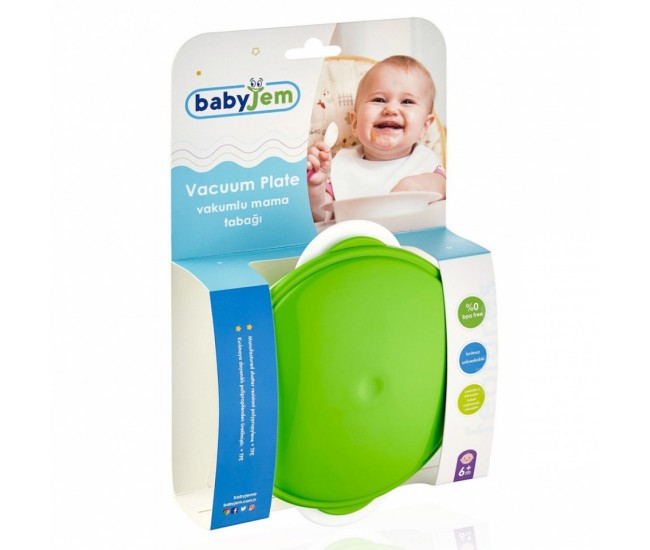 Castron cu ventuza si capac babyjem (culoare: roz)