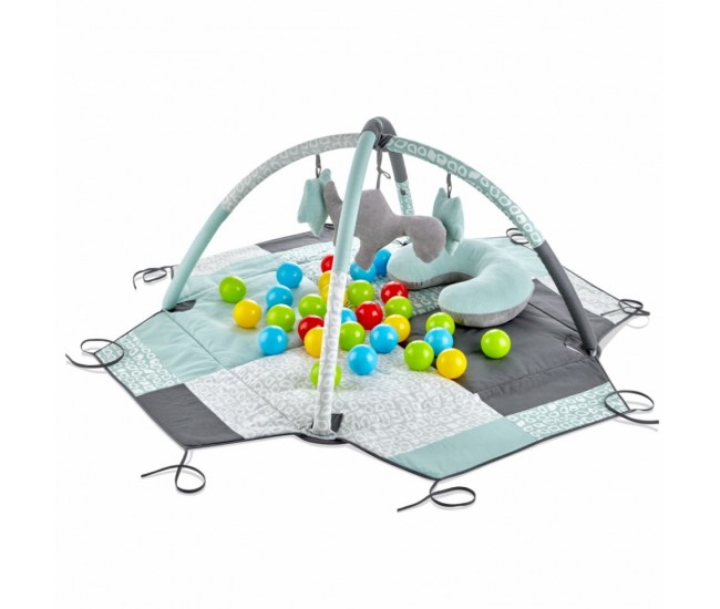 Centru de joaca cu bile babyjem toy ball play mat (culoare: verde)