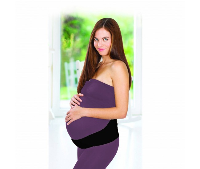 Centura abdominala pentru sustinere prenatala babyjem pregnancy (marime: l, culoare: negru)