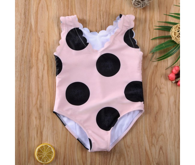 Costum de baie cu buline mari drool (culoare: bleu, marime: 110)