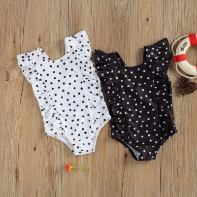 Costum de baie cu bulinute alb/negru drool (culoare: negru, marime: 120)