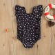 Costum de baie cu bulinute alb/negru drool (culoare: negru, marime: 110)