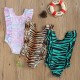 Costum de baie leopard/peste drool (culoare: roz, marime: 110)