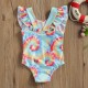 Costum de baie multicolor cu volanne verticale drool (marime: 120)