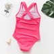 Costum de baie roz bombon cu flamingo drool (marime: 110)