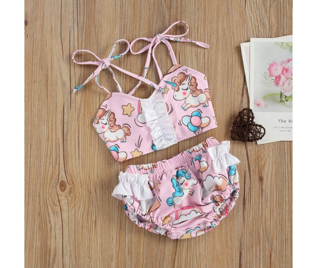 Costum de baie unicorni din 2 piese drool (marime: 120)