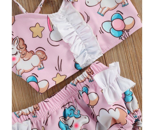 Costum de baie unicorni din 2 piese drool (marime: 100)