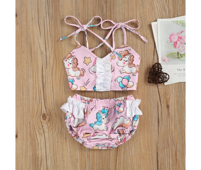 Costum de baie unicorni din 2 piese drool (marime: 110)