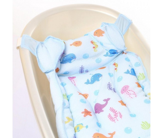 Hamac din spuma pentru cadita babyjem ocean baby (culoare: bleu)