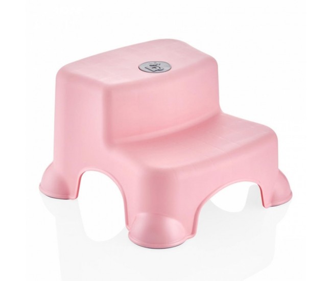 Inaltator cu doua trepte step stool babyjem (culoare: roz)