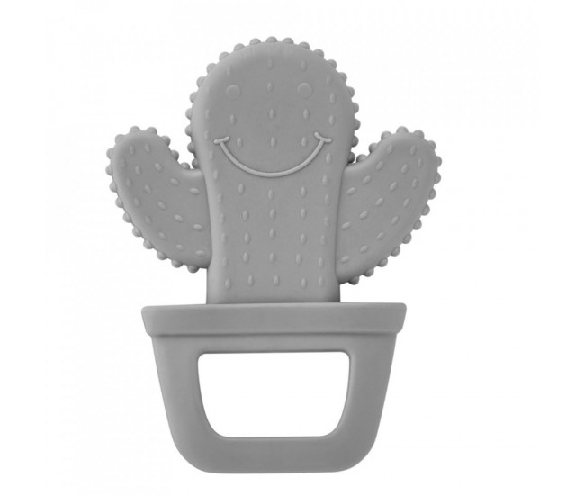 Jucarie dentitie babyjem cactus (culoare: bleu)