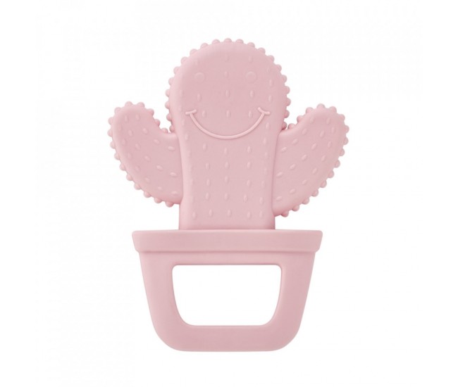 Jucarie dentitie babyjem cactus (culoare: roz)