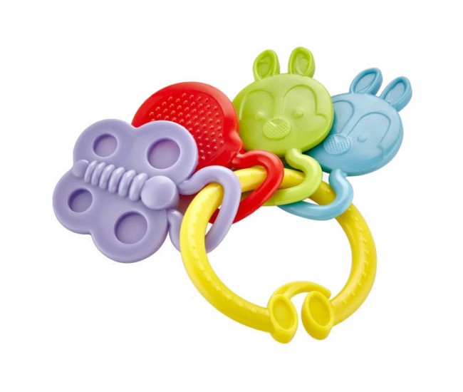 Jucarie dentitie rattle teether babyjem (culoare: galben)