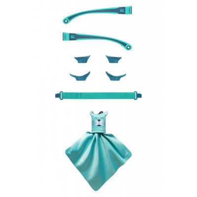 Kit accesorii pentru ochelari de soare mokki click&change, bleu