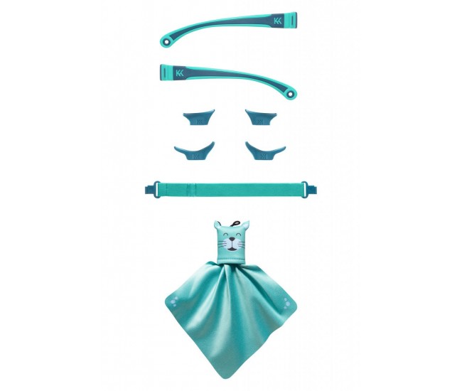 Kit accesorii pentru ochelari de soare mokki click&change, bleu