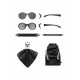 Ochelari de soare pentru copii mokki click & change, protectie uv, negru, 0-2 ani, set 2 perechi