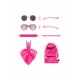 Ochelari de soare pentru copii mokki click & change, protectie uv, roz, 0-2 ani, set 2 perechi